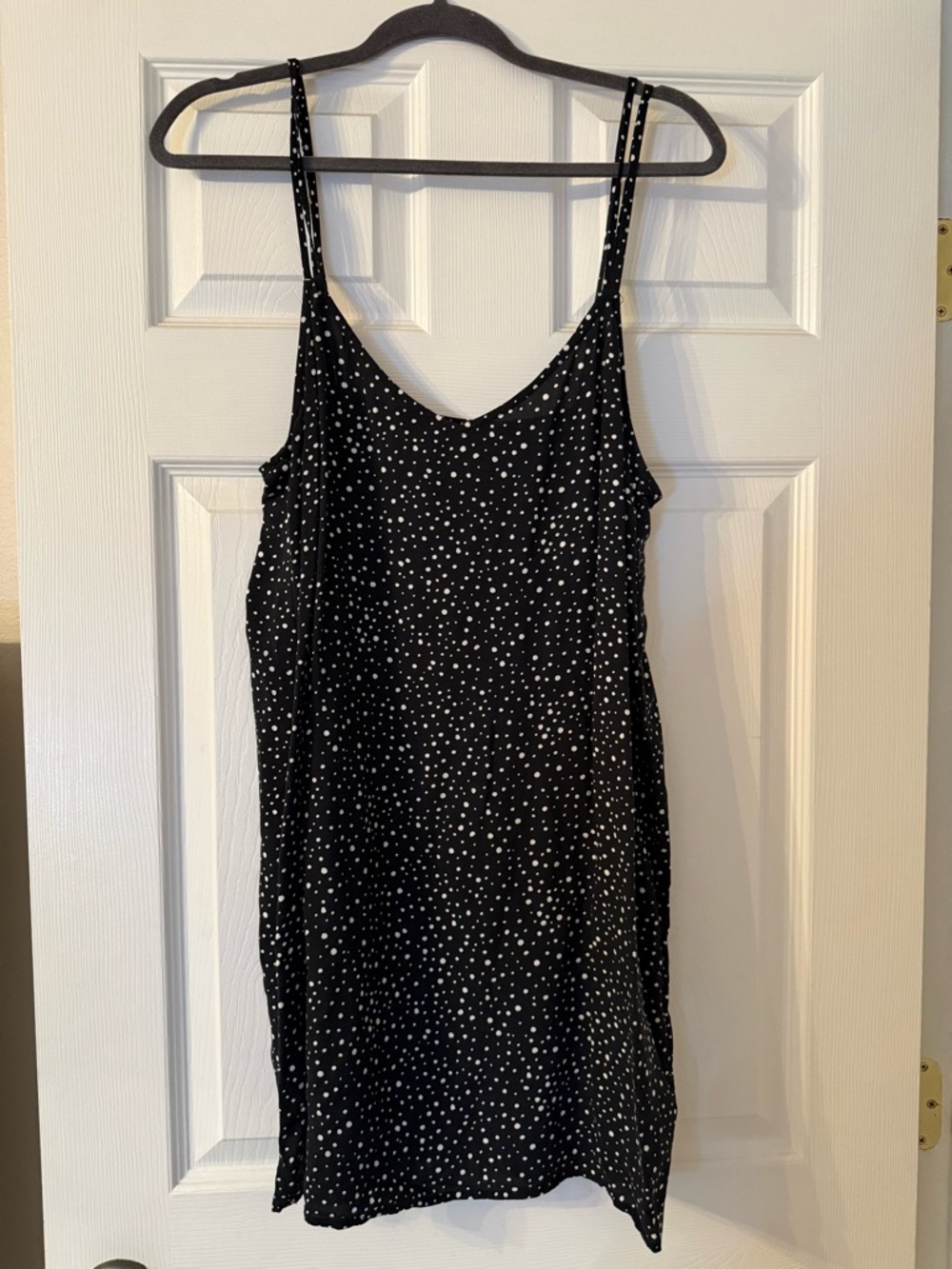 Forever 21 Black and White Polka Dot Slip Dress